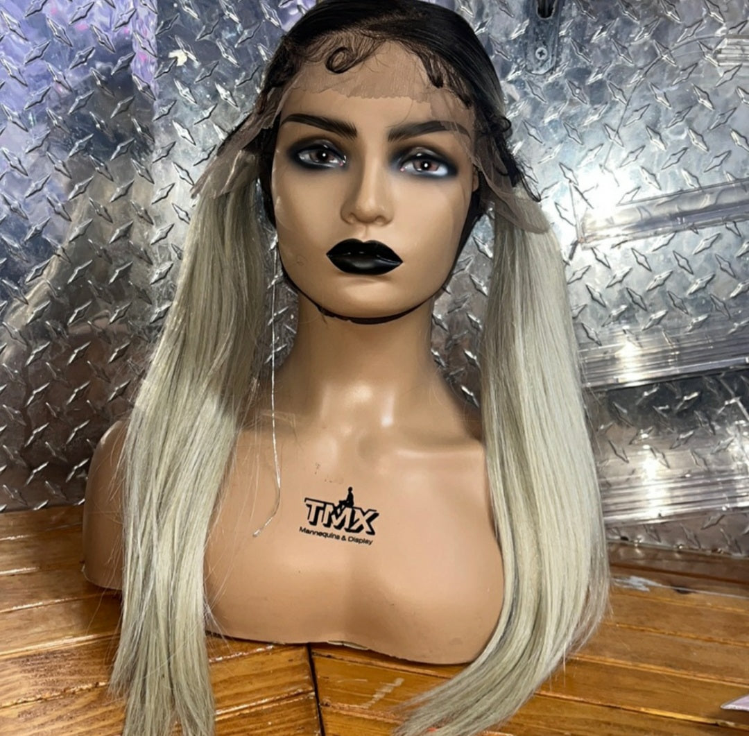 Zig Zag Two Pony Tail Lace Wig