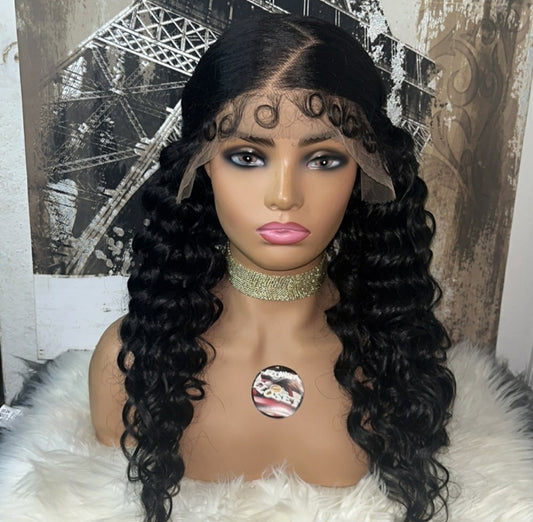 Zig Zag HD Lace Blended Hunam Lace Wig