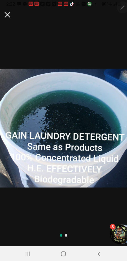 2 Gallons of Green Laundry Detergent