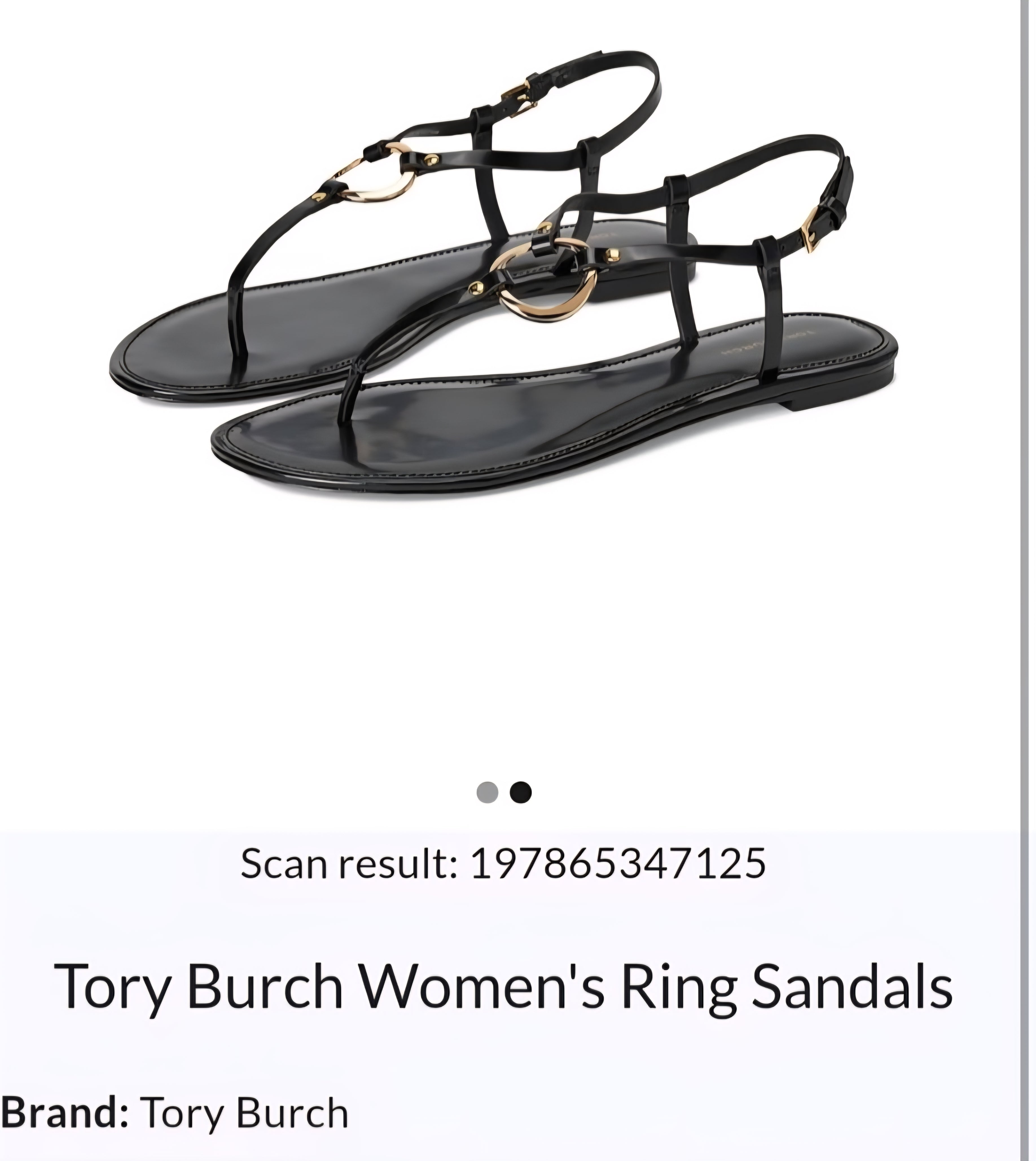 Tory Burch Ring Samdals AUTHENTIC New in Box